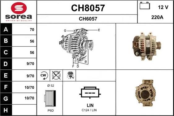 SNRA CH8057 - Генератор autocars.com.ua