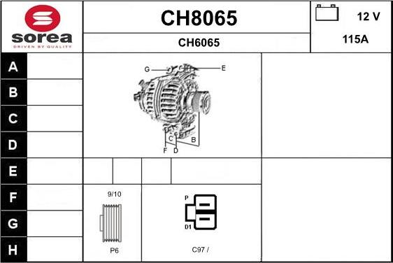 SNRA CH8065 - Генератор avtokuzovplus.com.ua