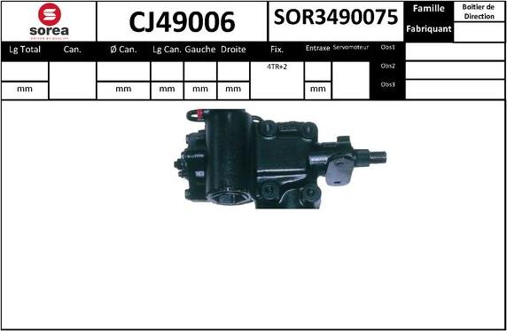 SNRA CJ49006 - Рульовий механізм, рейка autocars.com.ua