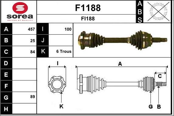 SNRA F1188 - Приводной вал avtokuzovplus.com.ua