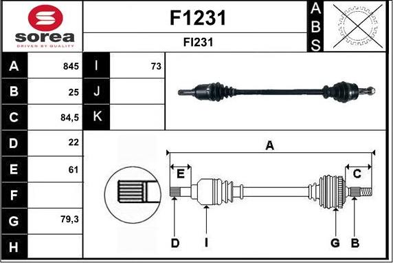 SNRA F1231 - Приводной вал autodnr.net