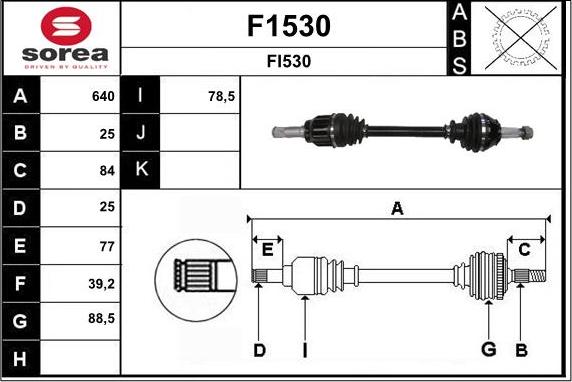 SNRA F1530 - Приводной вал autodnr.net