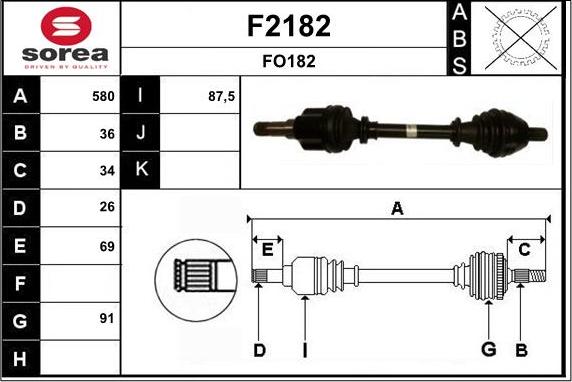 SNRA F2182 - Приводной вал avtokuzovplus.com.ua