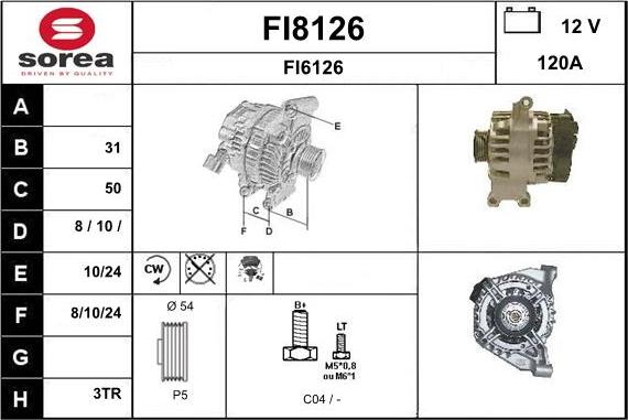 SNRA FI8126 - Генератор avtokuzovplus.com.ua