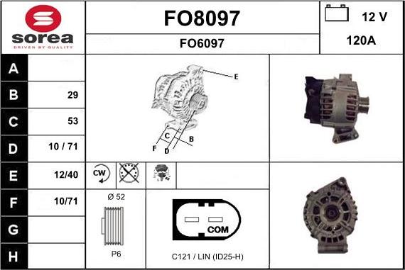 SNRA FO8097 - Генератор autocars.com.ua