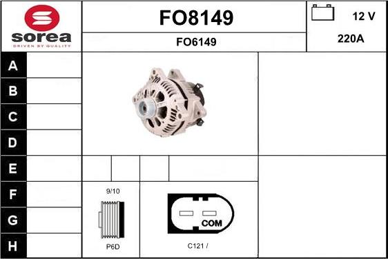 SNRA FO8149 - Генератор avtokuzovplus.com.ua