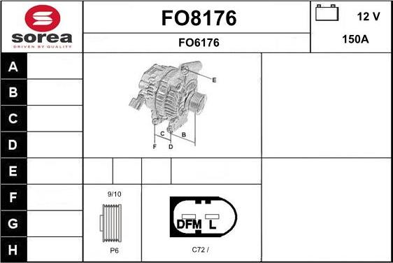 SNRA FO8176 - Генератор avtokuzovplus.com.ua