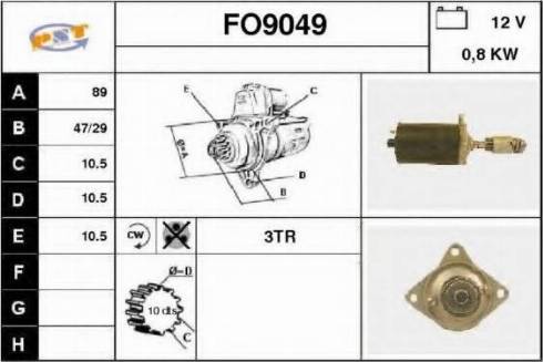 SNRA FO9049 - Стартер avtokuzovplus.com.ua