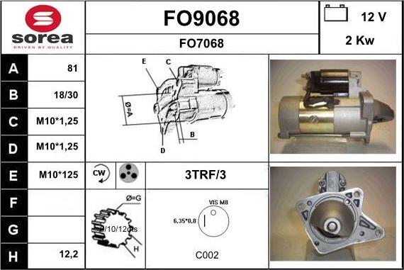 SNRA FO9068 - Стартер autodnr.net