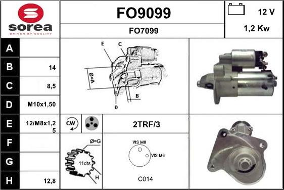 SNRA FO9099 - Стартер autodnr.net