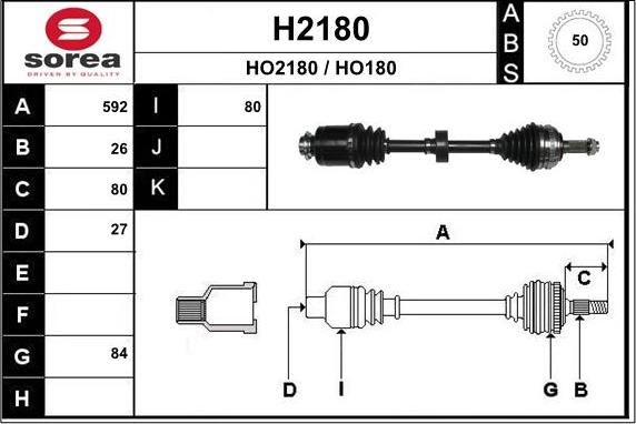 SNRA H2180 - Приводний вал autocars.com.ua