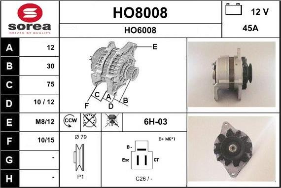 SNRA HO8008 - Генератор autodnr.net