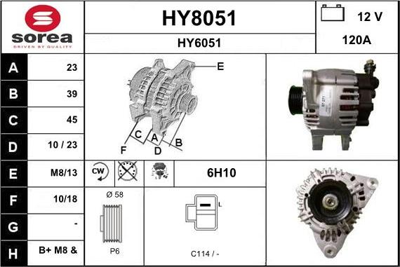 SNRA HY8051 - Генератор avtokuzovplus.com.ua