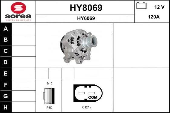 SNRA HY8069 - Генератор autocars.com.ua