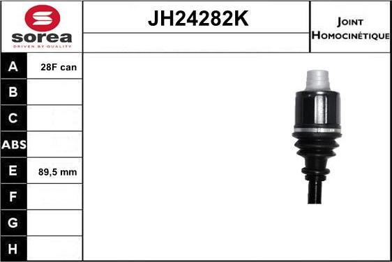 SNRA JH24282K - Шарнирный комплект, ШРУС, приводной вал autodnr.net