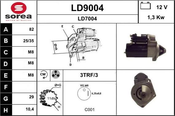 SNRA LD9004 - Стартер autodnr.net