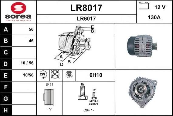 SNRA LR8017 - Генератор avtokuzovplus.com.ua