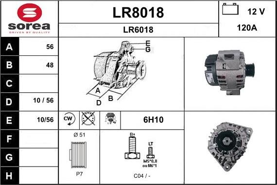 SNRA LR8018 - Генератор avtokuzovplus.com.ua