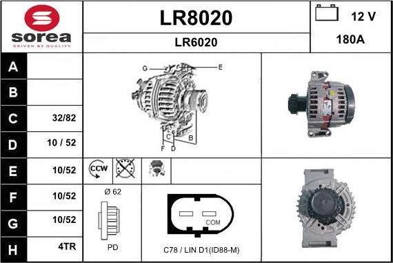 SNRA LR8020 - Генератор avtokuzovplus.com.ua