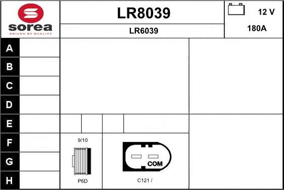 SNRA LR8039 - Генератор autodnr.net