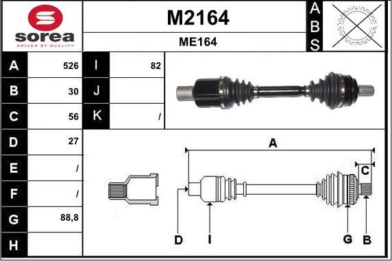 SNRA M2164 - Приводной вал autodnr.net