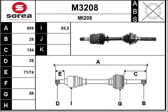 SNRA M3208 - Приводной вал autodnr.net