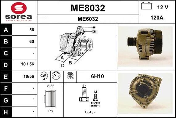 SNRA ME8032 - Генератор avtokuzovplus.com.ua