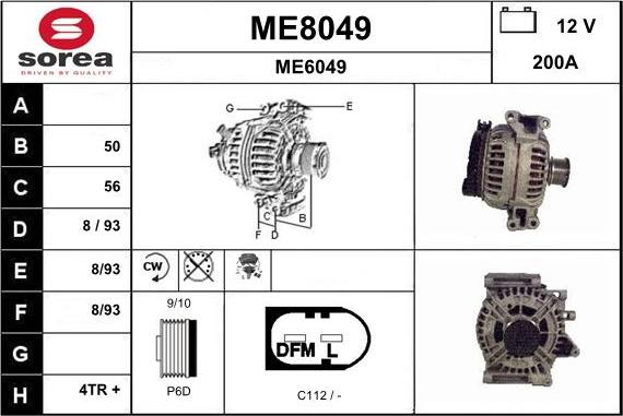 SNRA ME8049 - Генератор autocars.com.ua