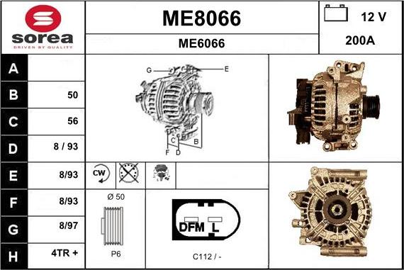 SNRA ME8066 - Генератор avtokuzovplus.com.ua