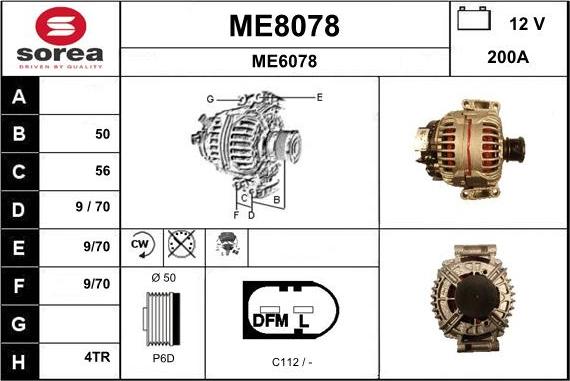 SNRA ME8078 - Генератор autocars.com.ua