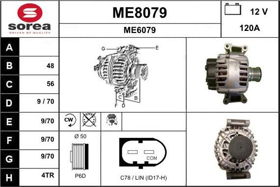 SNRA ME8079 - Генератор autocars.com.ua