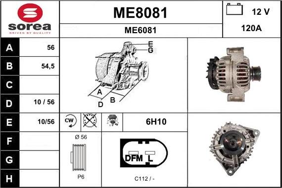 SNRA ME8081 - Генератор avtokuzovplus.com.ua