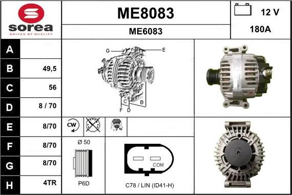 SNRA ME8083 - Генератор avtokuzovplus.com.ua