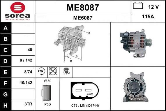 SNRA ME8087 - Генератор autocars.com.ua
