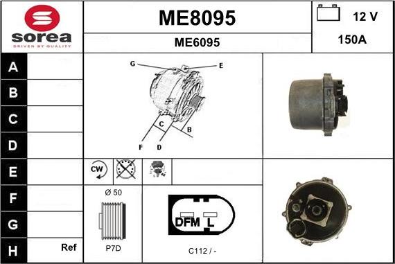 SNRA ME8095 - Генератор avtokuzovplus.com.ua