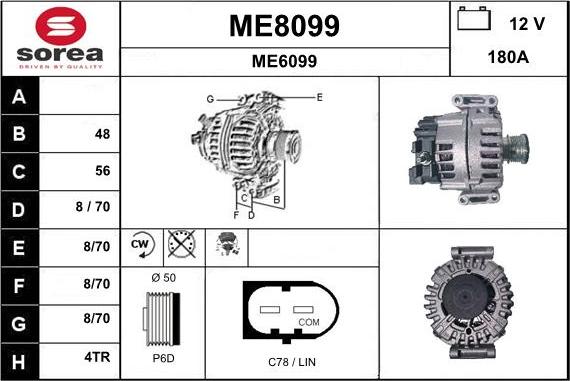 SNRA ME8099 - Генератор autocars.com.ua