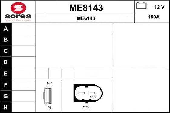 SNRA ME8143 - Генератор autocars.com.ua