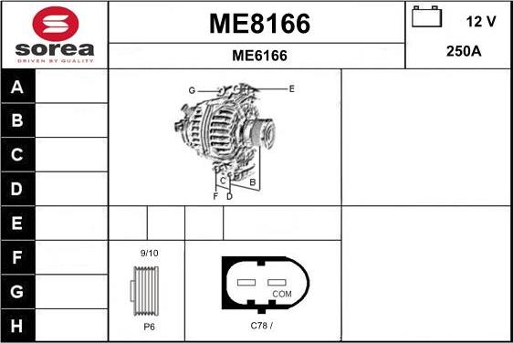 SNRA ME8166 - Генератор autocars.com.ua