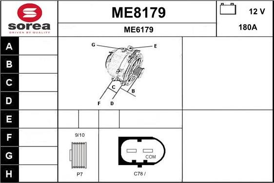 SNRA ME8179 - Генератор avtokuzovplus.com.ua