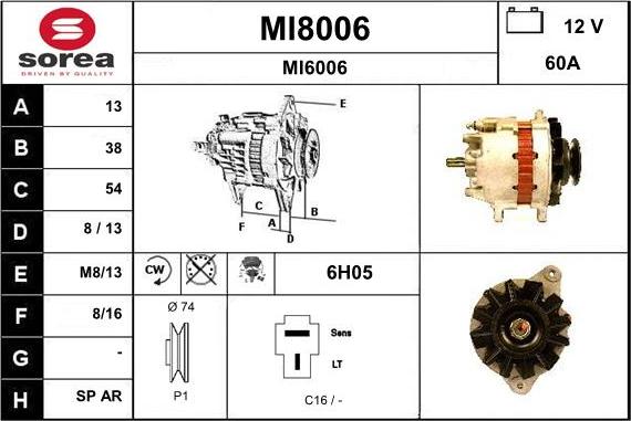 SNRA MI8006 - Генератор avtokuzovplus.com.ua