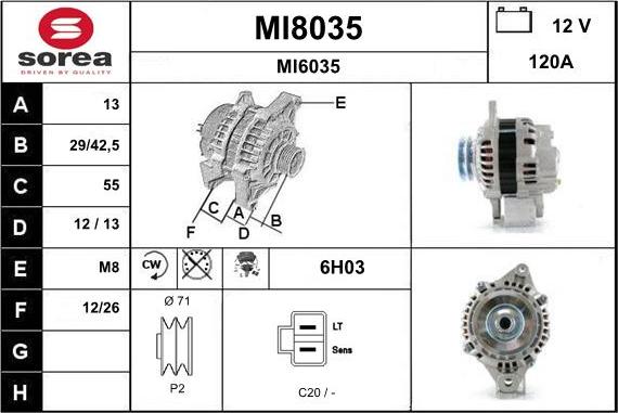 SNRA MI8035 - Генератор autocars.com.ua