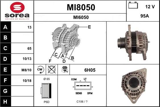 SNRA MI8050 - Генератор autocars.com.ua