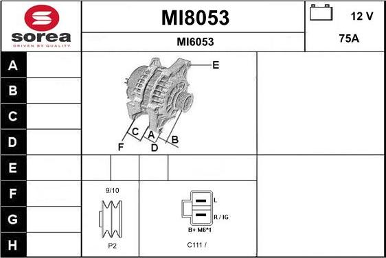 SNRA MI8053 - Генератор autocars.com.ua