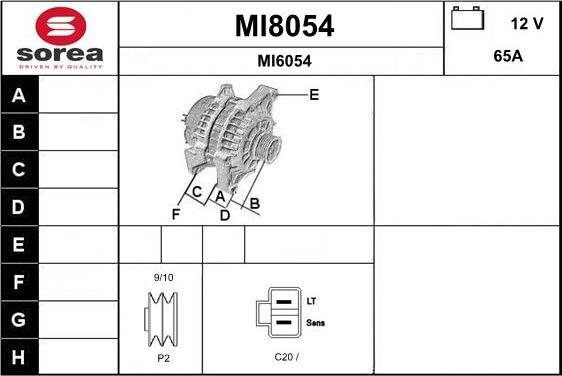 SNRA MI8054 - Генератор autocars.com.ua