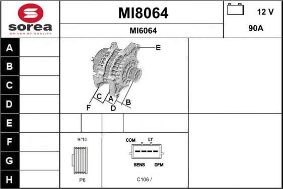 SNRA MI8064 - Генератор avtokuzovplus.com.ua