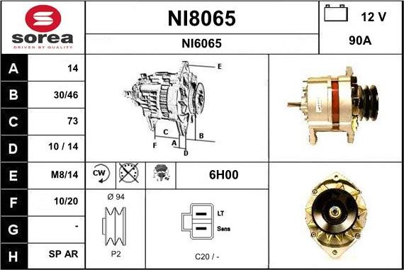 SNRA NI8065 - Генератор autocars.com.ua