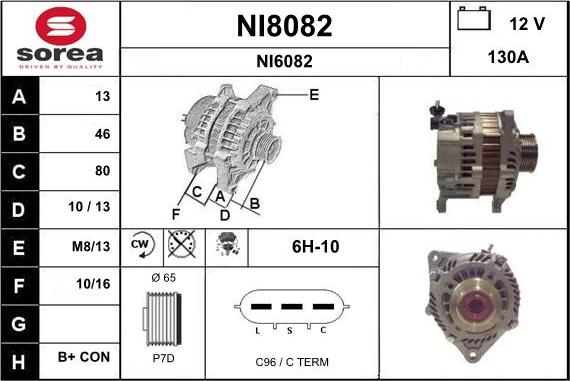 SNRA NI8082 - Генератор avtokuzovplus.com.ua