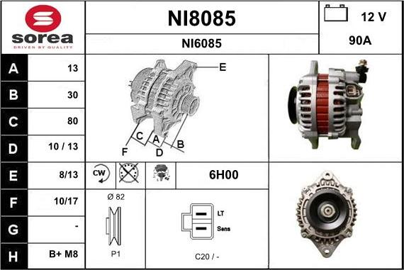 SNRA NI8085 - Генератор autocars.com.ua