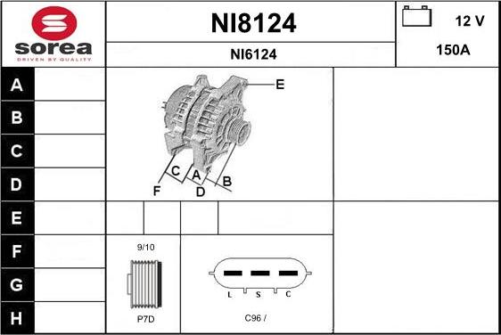 SNRA NI8124 - Генератор autocars.com.ua