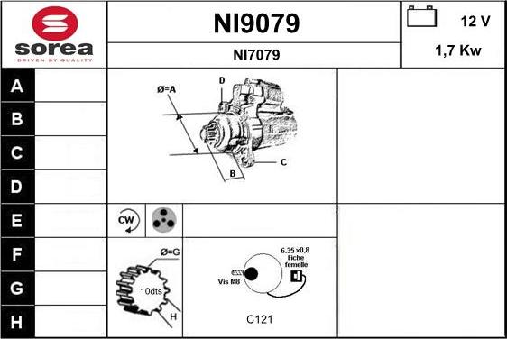 SNRA NI9079 - Стартер autodnr.net